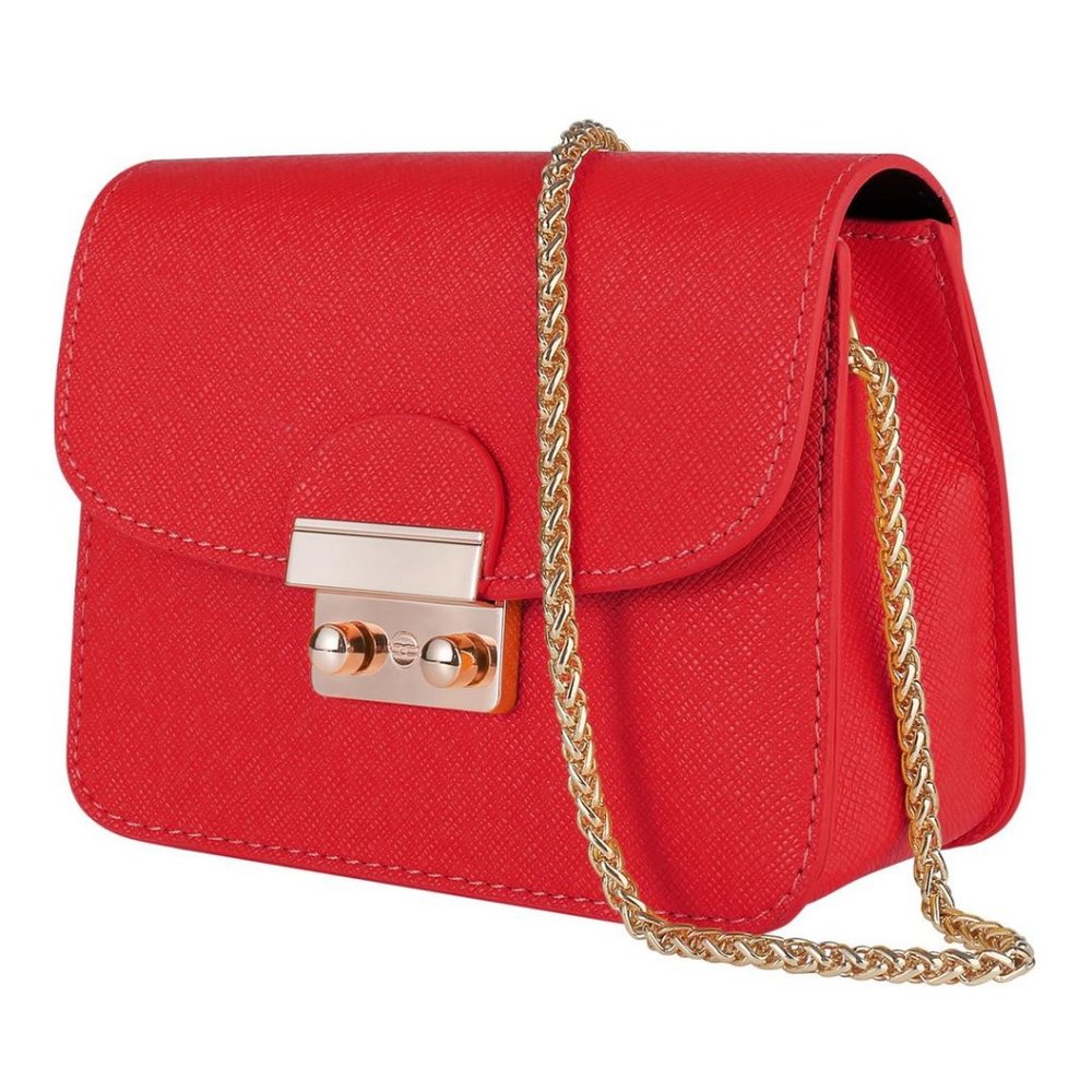 Small Evening Bags for Women Crossbody Bag Chain - Red-mini Size Clutch
